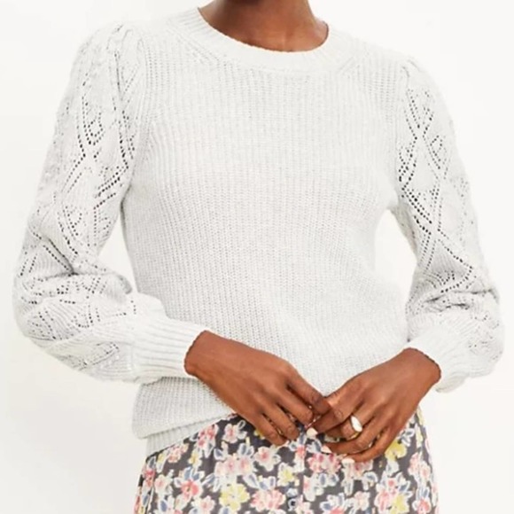 LOFT Sweaters - ☘️ 50% OFF SALE Ann Taylor LOFT Bobble Pointelle Sweater, Size Large